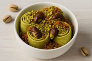 ايس كريم رول بالشوكولاتة