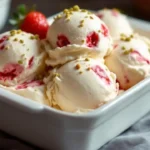 طريقة عمل آيس كريم فراولة منزلي كريمي